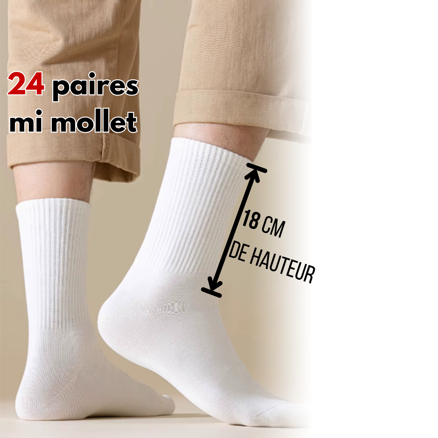 Pack chaussette 24 paires