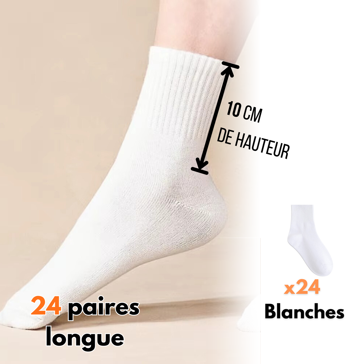Pack chaussette Hautes et mi-mollet